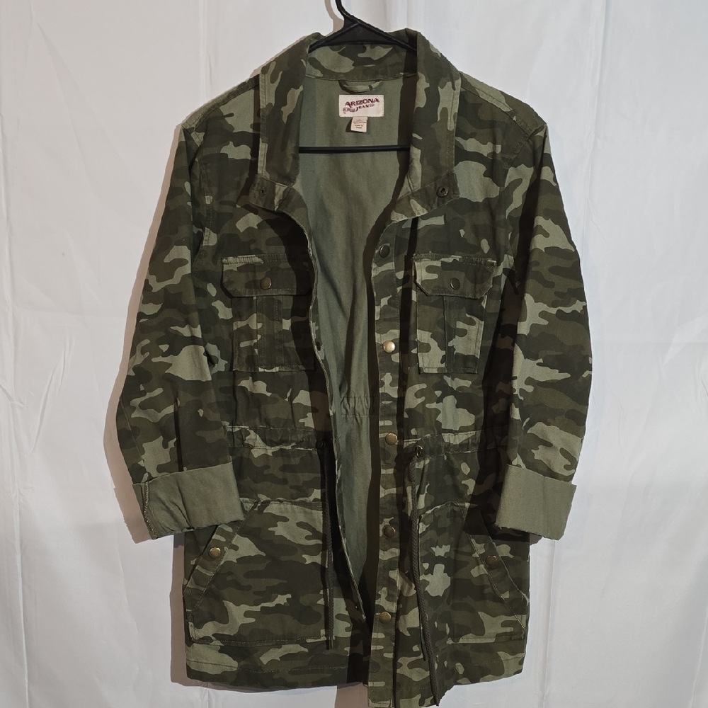 Arizona Jean Co Womens Camo Jean Jacket.